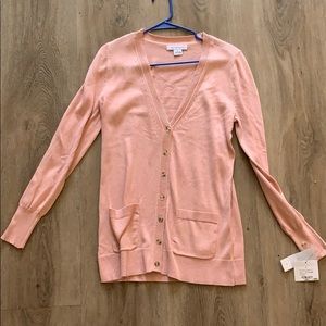 Liz Claiborne Soft Peach Cardigan
